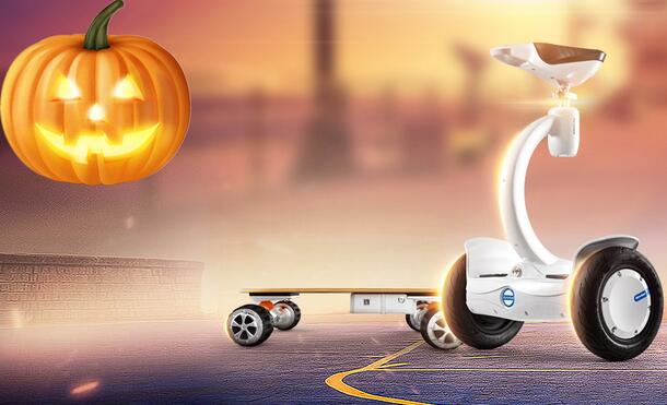  To make it more real, they may as well use a new prop–Airwheel electric walkcar.