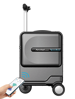 حقيبة السفر الكهربائية خفيفة الوزن ويمكن تحويلها بسهولة من محرك إلى استخدام يسحب للخلف.